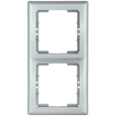 РB-2-БС Рамка 2 мест. верт. BOLERO серебряный IEK РB-2-БС Рамка 2 мест. верт. BOLERO серебряный IEK