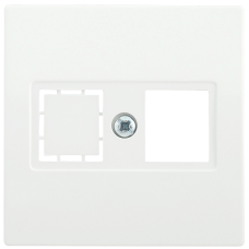НТ12-1-ББ Накладка телеф. RJ12/HDMI BOLERO белый IEK