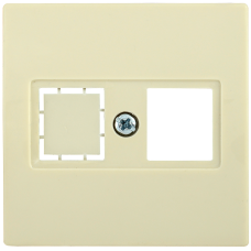 НТ12-1-БК Накладка телеф. RJ12/HDMI BOLERO кремовый IEK