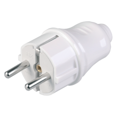 ВПп10-01-Ст Вилка разборная прямая с з/к 16А белая ВПп10-01-Ст Вилка разборная прямая с з/к 16А белая