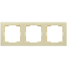 РГ-3-БК Рамка 3 мест. гориз. BOLERO кремовый IEK