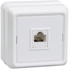 РТ20-ОБ Розетка 1местн. телеф. ОКТАВА (белый) РТ20-ОБ Розетка 1местн. телеф. ОКТАВА (белый)