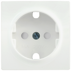 НР-2-1-ББ Накладка розетка с з/к с шт. BOLERO белый IEK