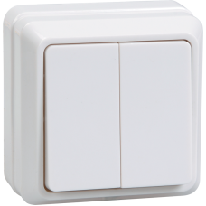 ВС20-2-0-ОБ Выключатель 2кл 10А откр.уст. ОКТАВА (белый) ВС20-2-0-ОБ Выключатель 2кл 10А откр.уст. ОКТАВА (белый)