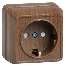 РСш20-3-ОД Розетка 1местн. c з/к с защ.штор. 16А откр.уст. ОКТАВА (дуб) РСш20-3-ОД Розетка 1местн. c з/к с защ.штор. 16А откр.уст. ОКТАВА (дуб)