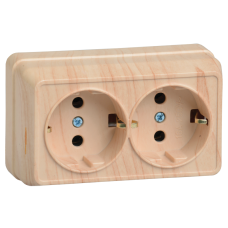 РС22-3-ОС Розетка 2местн. с з/к 16А откр.уст. ОКТАВА (сосна) РС22-3-ОС Розетка 2местн. с з/к 16А откр.уст. ОКТАВА (сосна)