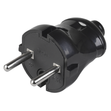 ВПп20-02-Ст Вилка разборная прямая без з/к 6А черная ВПп20-02-Ст Вилка разборная прямая без з/к 6А черная