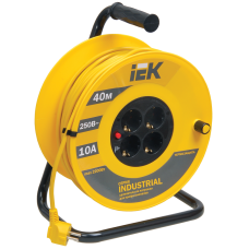 Катушка УК40 с т/з 4 места 2Р+PЕ/40м 3х1,0 мм2 "Industrial"