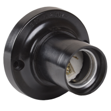 Пкб27-04-К21 Патрон потолочный карболитовый, Е27, черный (50 шт), стикер на изделии, IEK