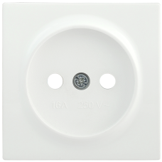 НР-1-0-ББ Накладка розетка без з/к BOLERO белый IEK