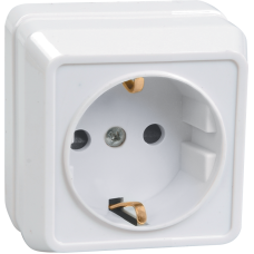 РС20-3-ОБ Розетка 1местн. c з/к 16А откр.уст. ОКТАВА (белый) РС20-3-ОБ Розетка 1местн. c з/к 16А откр.уст. ОКТАВА (белый)