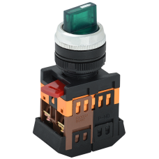 ПереключательАNС-22-2 2 полож.зел.неон/240В I-O 1з+1р ИЭК