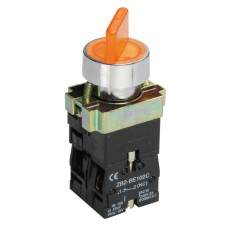 Переключатель LAY5-BK2565 2 положения желтый ИЭК