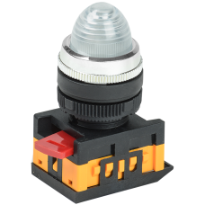 Лампа AL-22 сигнальная d22мм прозрач. неон/240В цилиндр ИЭК