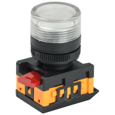 Лампа AL-22TE сигнальная d22мм прозрач. неон/240В цилин. ИЭК