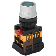 Кнопка ABLF-22 зеленый d22мм неон/240В 1з+1р ИЭК Кнопка ABLF-22 зеленый d22мм неон/240В 1з+1р ИЭК