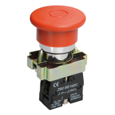 Кнопка управления LAY5-BT42 "Грибок" аварийная с фиксацией ИЭК Кнопка управления LAY5-BT42 "Грибок" аварийная с фиксацией ИЭК