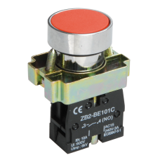 Кнопка управления LAY5-BA41 без подсветки красная 1з ИЭК