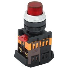 Кнопка ABLFP-22 красный d22мм неон/240В 1з+1р ИЭК Кнопка ABLFP-22 красный d22мм неон/240В 1з+1р ИЭК