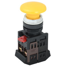 Кнопка AEА-22 "Грибок" желтый d22мм 1з+1р ИЭК Кнопка AEА-22 "Грибок" желтый d22мм 1з+1р ИЭК