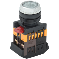 Кнопка ABLFS-22 прозрачный d22мм неон/240В 1з+1р ИЭК Кнопка ABLFS-22 прозрачный d22мм неон/240В 1з+1р ИЭК