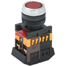Кнопка ABLFS-22 красный d22мм неон/240В 1з+1р ИЭК Кнопка ABLFS-22 красный d22мм неон/240В 1з+1р ИЭК