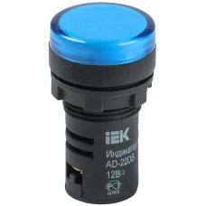 Лампа AD22DS(LED)матрица d22мм синий 12В AC/DC ИЭК