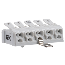 Клемма пружинная соединительная КСПнз5-3L+N+PE IEK