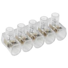 Зажим винтовой концевой изолированный КЗВИ 2,5мм2 (5x1) IEK Зажим винтовой концевой изолированный КЗВИ 2,5мм2 (5x1) IEK