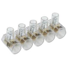 Зажим винтовой концевой изолированный КЗВИ 6,0мм2 (5x1) IEK Зажим винтовой концевой изолированный КЗВИ 6,0мм2 (5x1) IEK