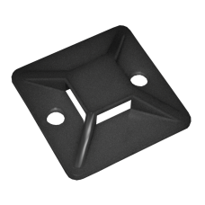 Площадка самоклеящаяся 20х20 черная под хомуты (100шт) ИЭК