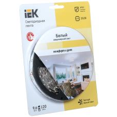 Лента LED 5м блистер LSR-3528WW120-9.6-IP20-12V IEK-eco