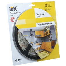 Лента LED 5м блистер LSR-3528Y60-4.8-IP65-12V IEK-eco