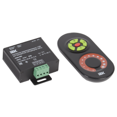 Контроллер с ПДУ радио (черный) MONO 1 канал 12В, 10А, 120Вт IEK-eco