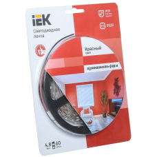 Лента LED 5м блистер LSR-3528R60-4.8-IP20-12V IEK-eco