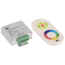 Контроллер с ПДУ радио (белый) RGB 3 канала 12В, 4А, 144Вт IEK-eco