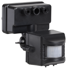 Датчик движения ДД 019 черный, макс. нагрузка 1100Вт, угол обзора 120град., дальность 12м, IP44, ИЭК Датчик движения ДД 019 черный, макс. нагрузка 1100Вт, угол обзора 120град., дальность 12м, IP44, ИЭК