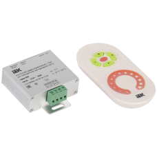 Контроллер с ПДУ радио (белый) MONO 1 канал 12В, 10А, 120Вт IEK-eco