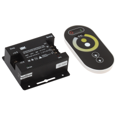 Контроллер с ПДУ радио (черный) W-WW 2 канала 12В, 6А, 144Вт IEK