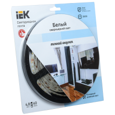 Лента LED 5м блистер LSR-3528W60-4.8-IP65-12V IEK-eco