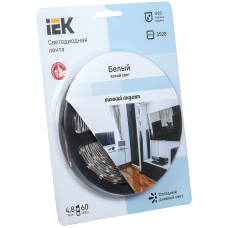 Лента LED 5м блистер LSR-3528W60-4.8-IP20-12V IEK-eco