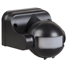 Датчик движения ДД 009 черный, макс. нагрузка 1100Вт, угол обзора 180град., дальность 12м, IP44, ИЭК Датчик движения ДД 009 черный, макс. нагрузка 1100Вт, угол обзора 180град., дальность 12м, IP44, ИЭК