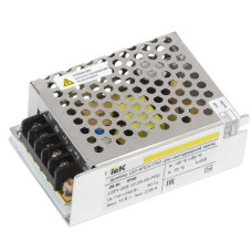 Драйвер LED ИПСН-PRO 25Вт 12 В блок - клеммы IP20 IEK Драйвер LED ИПСН-PRO 25Вт 12 В блок - клеммы IP20 IEK