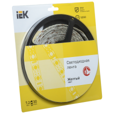 Лента LED 5м блистер LSR-5050Y30-7,2-IP65-12V IEK