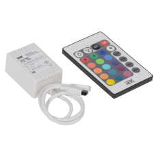 Контроллер с ПДУ ИК RGB 3 канала 12В, 2А, 72Вт IEK-eco