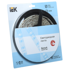 Лента LED 5м блистер LSR-5050W30-7,2-IP65-12V IEK