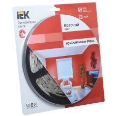 Лента LED 5м блистер LSR-3528R60-4.8-IP65-12V IEK-eco