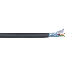 ITK Каб. в. п. F/UTP, кат. 6 4x2х23AWG solid LSZH 305м чер.