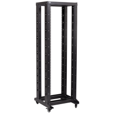 ITK 19" двухрамная стойка, 32U, 600x600, на роликах, черная