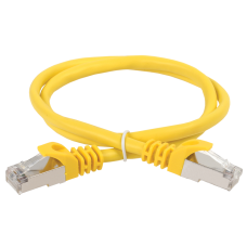 ITK Коммутационный шнур (патч-корд), кат.5Е FTP, 0,5м, желтый